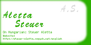 aletta steuer business card